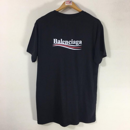 balenciaga campaign logo tee
